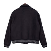 AMIRI thickened loose bomber baseball jacket Black